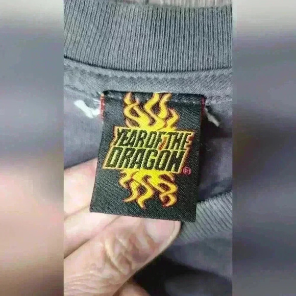 Year of  the Dragon tee shirt size X-large. Grey background. - Picture 3 of 5